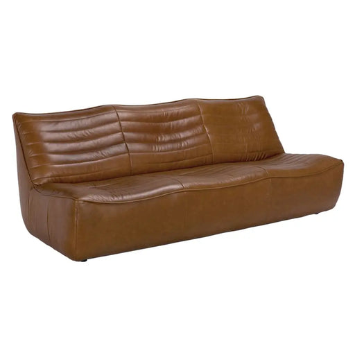 Noir Furniture - Mcclain 3 Seater in Roche Tan - LEA-S0591-3ABR - GreatFurnitureDeal