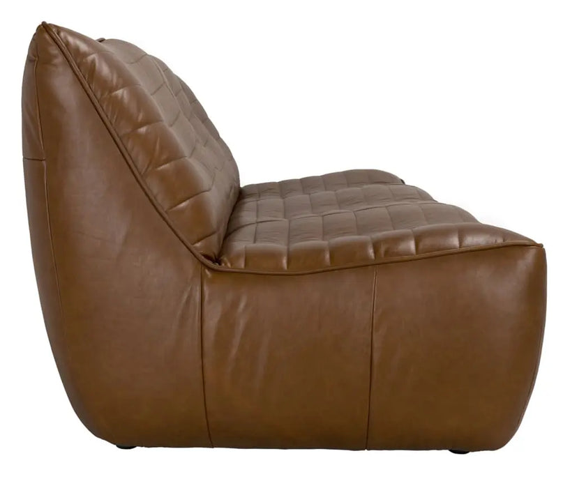 Noir Furniture - Mcclain 3 Seater in Roche Tan - LEA-S0591-3ABR - GreatFurnitureDeal