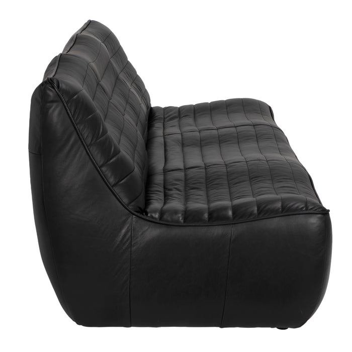 Noir Furniture - McClain 3 Seater Sofa in Onyx Black - LEA-S0591-3A - GreatFurnitureDeal