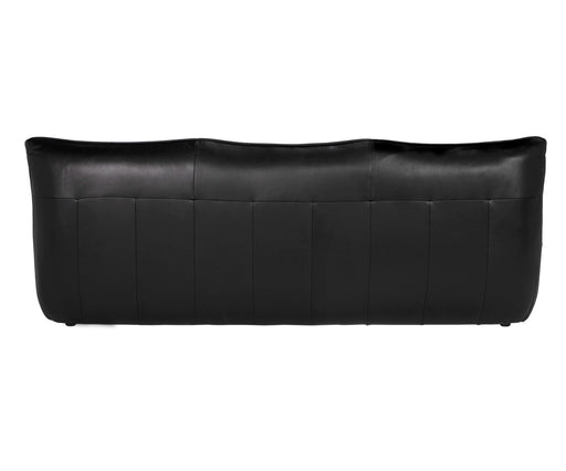 Noir Furniture - McClain 3 Seater in Onyx Black - LEA-S0591-3A - GreatFurnitureDeal