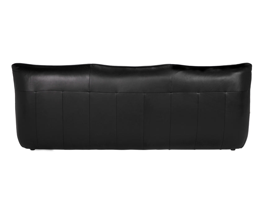 Noir Furniture - McClain 3 Seater Sofa in Onyx Black - LEA-S0591-3A - GreatFurnitureDeal