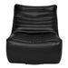 Noir Furniture - McClain Swivel Single Sofa in Onyx Black - LEA-S0591A-1A - GreatFurnitureDeal