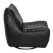 Noir Furniture - McClain Swivel Single Sofa in Onyx Black - LEA-S0591A-1A - GreatFurnitureDeal