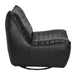 Noir Furniture - Mcclain Swivel Single Sofa in Matte Black - LEA-S0591A-1A - GreatFurnitureDeal