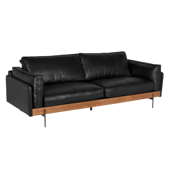 Noir Furniture - Ray Sofa in Black - LEA-S0594-3D - GreatFurnitureDeal