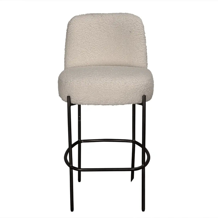 Noir Furniture - Darwin Counter Chair in Grey Powder - LEA-ST001-S - GreatFurnitureDeal