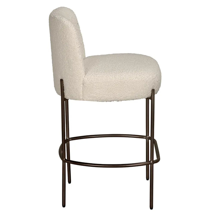 Noir Furniture - Darwin Counter Chair in Grey Powder - LEA-ST001-S - GreatFurnitureDeal
