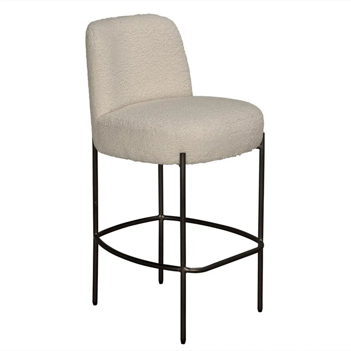 Noir Furniture - Darwin Counter Chair in Grey Powder - LEA-ST001-S - GreatFurnitureDeal