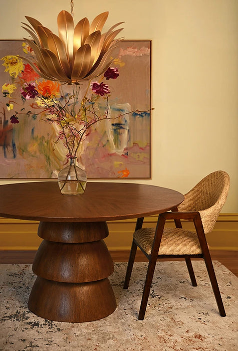 Worlds Away - Leander Leaf Blossom Chandelier In Gold Leaf - LEANDER G