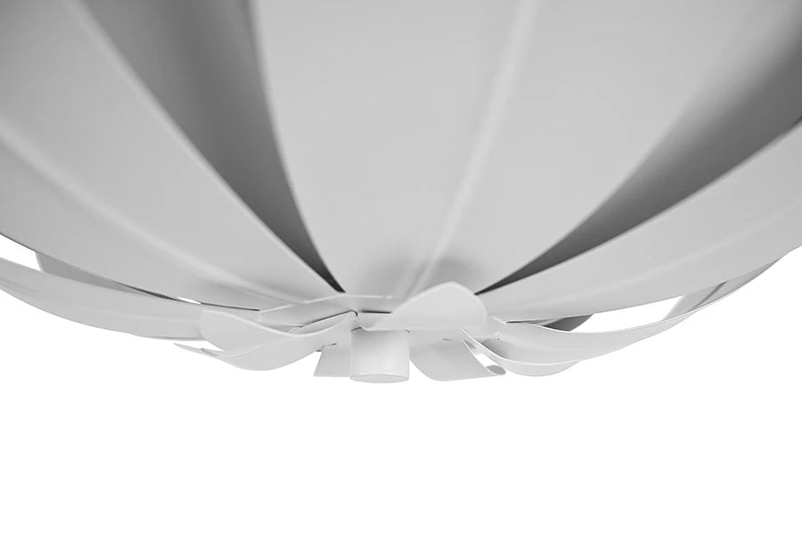 Worlds Away - Leander Leaf Blossom Chandelier In White Powder Coat - LEANDER WH