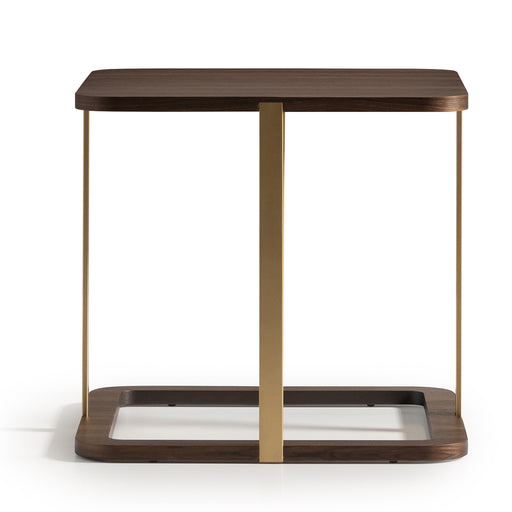 AICO Furniture - Amora Side Table in Eggshell Walnut - LFR-AMRA202-223 - GreatFurnitureDeal