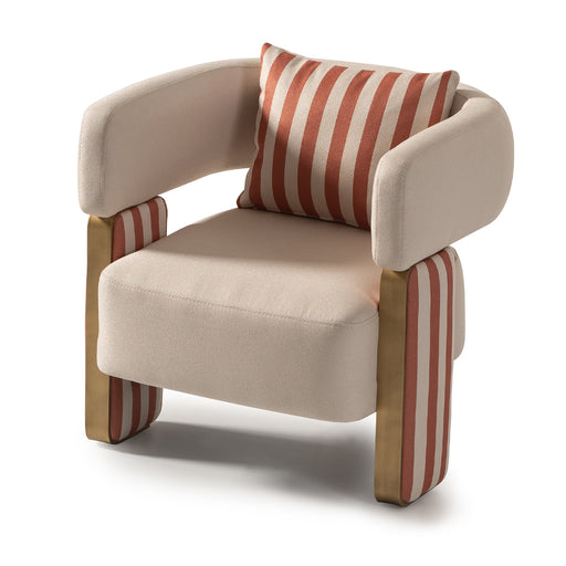 AICO Furniture - Amora Chair in Ash Eggshell Walnut - LFR-AMRA835-ASH-223 - GreatFurnitureDeal