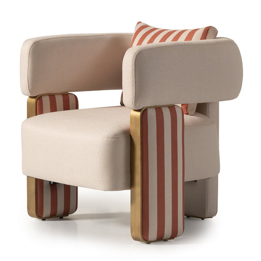 AICO Furniture - Amora Chair in Ash Eggshell Walnut - LFR-AMRA835-ASH-223 - GreatFurnitureDeal