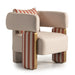 AICO Furniture - Amora Chair in Ash Eggshell Walnut - LFR-AMRA835-ASH-223 - GreatFurnitureDeal