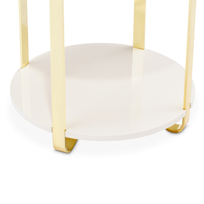 AICO Furniture - Ariana End Table Gold - LFR-ARNA202-806 - GreatFurnitureDeal