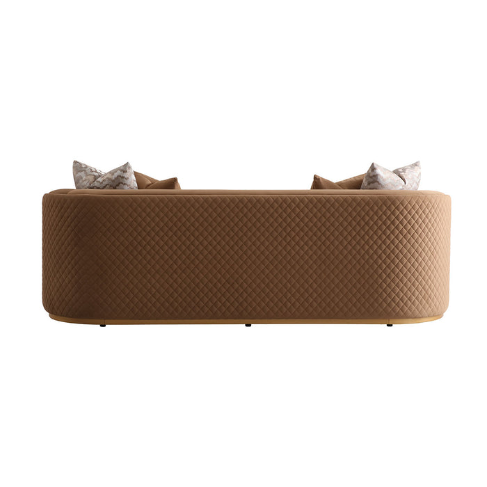 AICO Furniture - Ariana"Sofa Caramel"Gold - LFR-ARNA815-CML-806