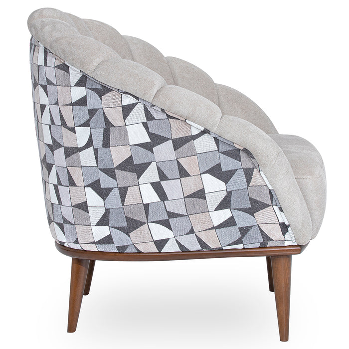 AICO Furniture - Balboa"Accent Chair"Warm Walnut - LFR-BLBA835-BCH-218 - GreatFurnitureDeal