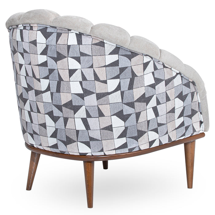 AICO Furniture - Balboa"Accent Chair"Warm Walnut - LFR-BLBA835-BCH-218 - GreatFurnitureDeal