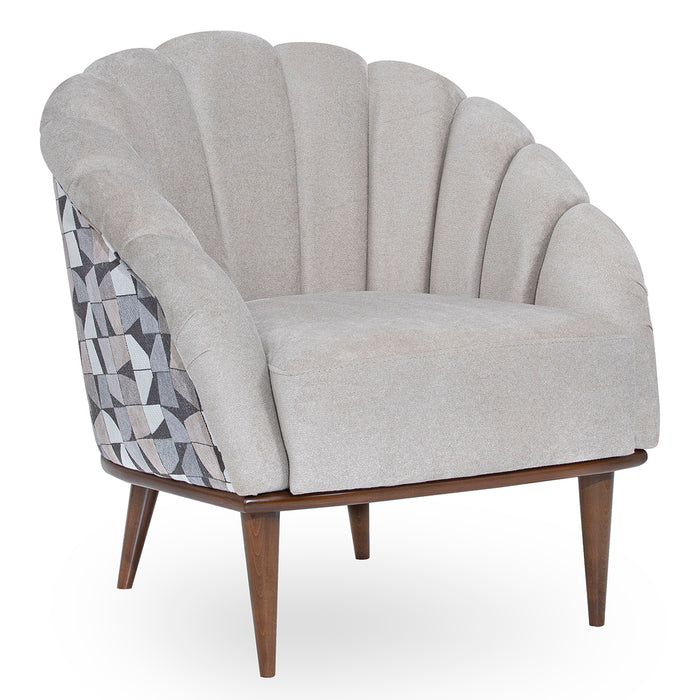 AICO Furniture - Balboa"Accent Chair"Warm Walnut - LFR-BLBA835-BCH-218 - GreatFurnitureDeal