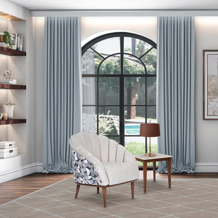 AICO Furniture - Balboa"Accent Chair"Warm Walnut - LFR-BLBA835-BCH-218 - GreatFurnitureDeal