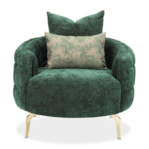 AICO Furniture - Celine Chair in Emerald"Gold - LFR-CLNE835-EMD-806 - GreatFurnitureDeal