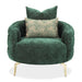 AICO Furniture - Celine Chair in Emerald"Gold - LFR-CLNE835-EMD-806 - GreatFurnitureDeal