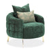 AICO Furniture - Celine Chair in Emerald"Gold - LFR-CLNE835-EMD-806 - GreatFurnitureDeal