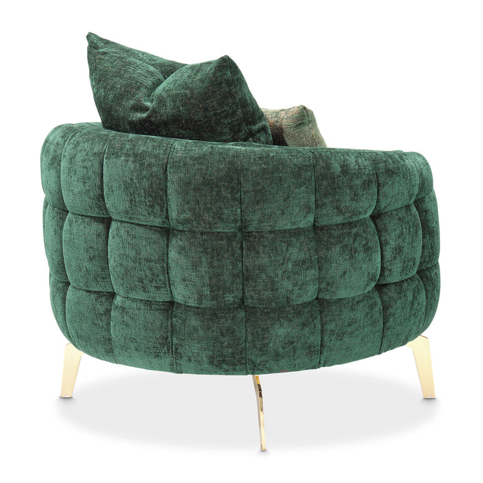 AICO Furniture - Celine Chair in Emerald"Gold - LFR-CLNE835-EMD-806 - GreatFurnitureDeal