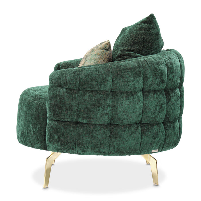 AICO Furniture - Celine Chair in Emerald"Gold - LFR-CLNE835-EMD-806 - GreatFurnitureDeal