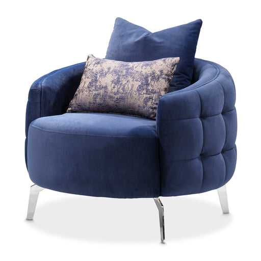 AICO Furniture - Celine Chair in Indigo Silver - LFR-CLNE835-IDG-808 - GreatFurnitureDeal