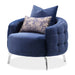 AICO Furniture - Celine Chair in Indigo Silver - LFR-CLNE835-IDG-808 - GreatFurnitureDeal