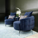 AICO Furniture - Celine Chair in Indigo Silver - LFR-CLNE835-IDG-808 - GreatFurnitureDeal