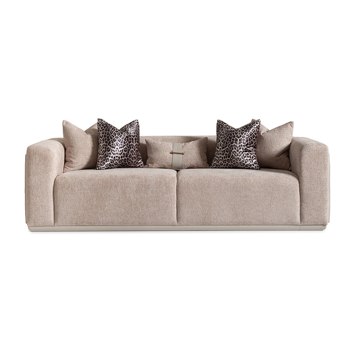 AICO Furniture - Canberra"Sofa Mink Light Ash - LFR-CNBA816-MNK-120 - GreatFurnitureDeal