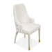 AICO Furniture - Carmela Arm Chair in Shimmer Ivory (Set of 2) - LFR-CRMA004A-141 - GreatFurnitureDeal