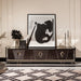 AICO Furniture - Carmela Media Cabinet in Glossy Charcoal Sand - LFR-CRMA081-830 - GreatFurnitureDeal