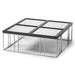 AICO Furniture - Carmela Cocktail Table in Glossy Charcoal Sand - LFR-CRMA201-830 - GreatFurnitureDeal