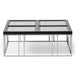 AICO Furniture - Carmela Cocktail Table in Glossy Charcoal Sand - LFR-CRMA201-830 - GreatFurnitureDeal