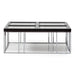 AICO Furniture - Carmela Cocktail Table in Glossy Charcoal Sand - LFR-CRMA201-830 - GreatFurnitureDeal