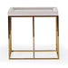 AICO Furniture - Carmela Side Table in Shimmer Ivory - LFR-CRMA202-141 - GreatFurnitureDeal