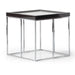 AICO Furniture - Carmela End Table in Glossy Charcoal Sand - LFR-CRMA201-830 - GreatFurnitureDeal