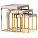 AICO Furniture -  Carmela Nesting Tables in Shimmer Ivory - LFR-CRMA224-141 - GreatFurnitureDeal