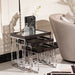 AICO Furniture - Carmela Nesting Tables Glossy in Charcoal Sand - LFR-CRMA224-830 - GreatFurnitureDeal