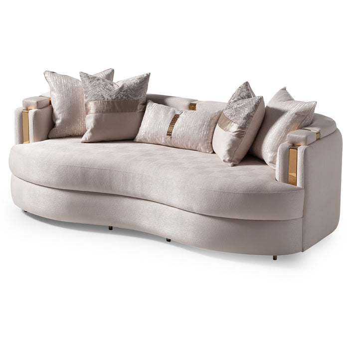 AICO Furniture - Carmela Sofa in Almond Gold - LFR-CRMA815-AMD-806 - GreatFurnitureDeal