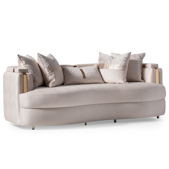 AICO Furniture - Carmela Sofa in Almond Gold - LFR-CRMA815-AMD-806 - GreatFurnitureDeal