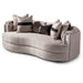 AICO Furniture - Carmela Sofa in Zinc Silver - LFR-CRMA815-ZNC-808 - GreatFurnitureDeal