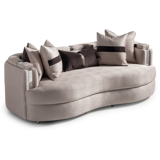 AICO Furniture - Carmela Sofa in Zinc Silver - LFR-CRMA815-ZNC-808 - GreatFurnitureDeal