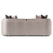 AICO Furniture - Carmela Sofa in Zinc Silver - LFR-CRMA815-ZNC-808 - GreatFurnitureDeal