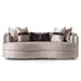 AICO Furniture - Carmela Sofa in Zinc Silver - LFR-CRMA815-ZNC-808 - GreatFurnitureDeal