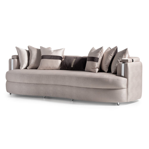 AICO Furniture - Carmela Mansion Sofa in Zinc Silver - LFR-CRMA816-ZNC-808 - GreatFurnitureDeal