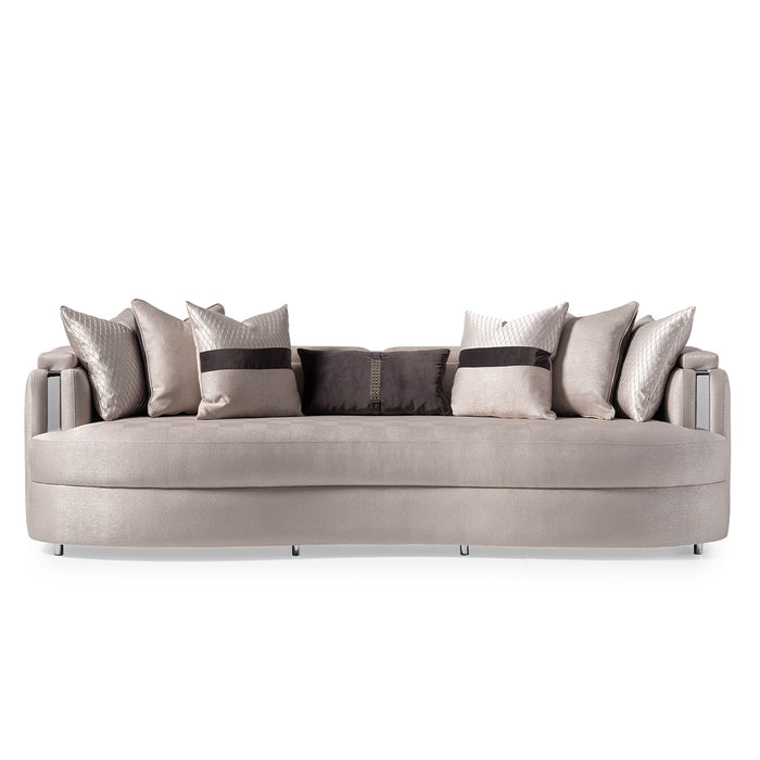 AICO Furniture - Carmela Sofa in Zinc Silver - LFR-CRMA815-ZNC-808 - GreatFurnitureDeal